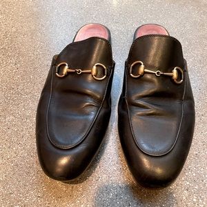 Gucci black mules, size 38